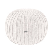 Zuri House Knitted Pouffe - Ivory