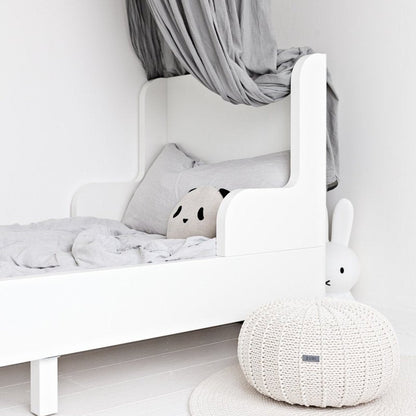 Zuri House Knitted Pouffe - Ivory