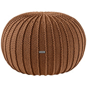 Zuri House Knitted Pouffe - Cinnamon