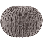 Zuri House Knitted Pouffe - Mocha