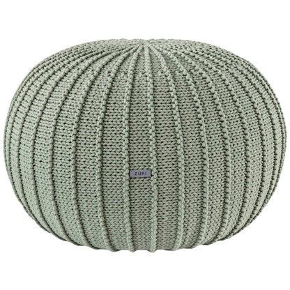 Zuri House Knitted Pouffe - Sage