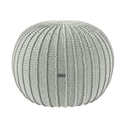 Zuri House Knitted Pouffe - Light Olive