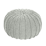 Zuri House Knitted Pouffe - Light Olive