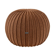 Zuri House Knitted Pouffe - Cinnamon
