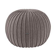Zuri House Knitted Pouffe - Mocha