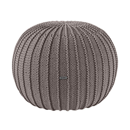 Zuri House Knitted Pouffe - Mocha