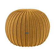 Zuri House Knitted Pouffe - Mustard