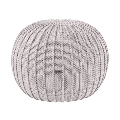 Zuri House Knitted Pouffe - Oatmeal