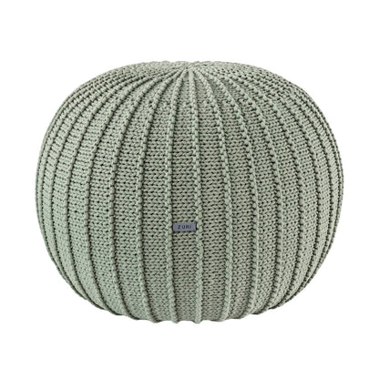 Zuri House Knitted Pouffe - Sage