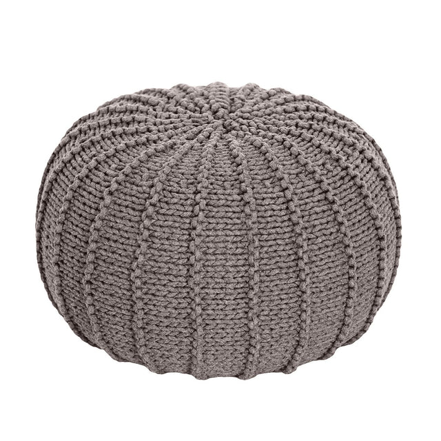 Zuri House Knitted Pouffe - Mocha