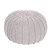 Zuri House Knitted Pouffe - Oatmeal