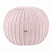 Zuri House Knitted Pouffe - Pale Pink