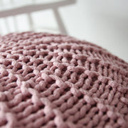 Zuri House Knitted Pouffe - Powder Pink