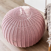 Zuri House Knitted Pouffe - Powder Pink