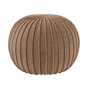 Zuri House Knitted Pouffe - Toffee