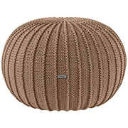 Zuri House Knitted Pouffe - Toffee