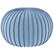 Zuri House Knitted Pouffe Ziggy - Baby Blue