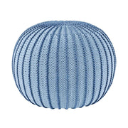Zuri House Knitted Pouffe Ziggy - Baby Blue