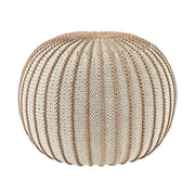 Zuri House Knitted Pouffe Ziggy - Beige