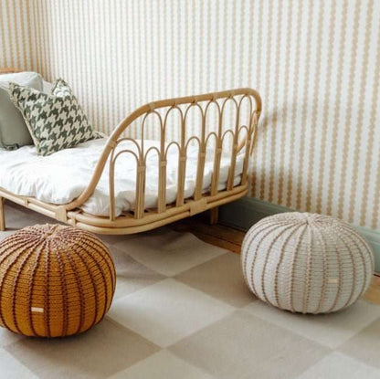 Zuri House Knitted Pouffe Ziggy - Beige