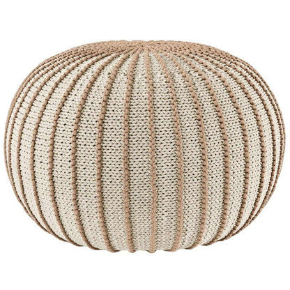 Zuri House Knitted Pouffe Ziggy - Beige