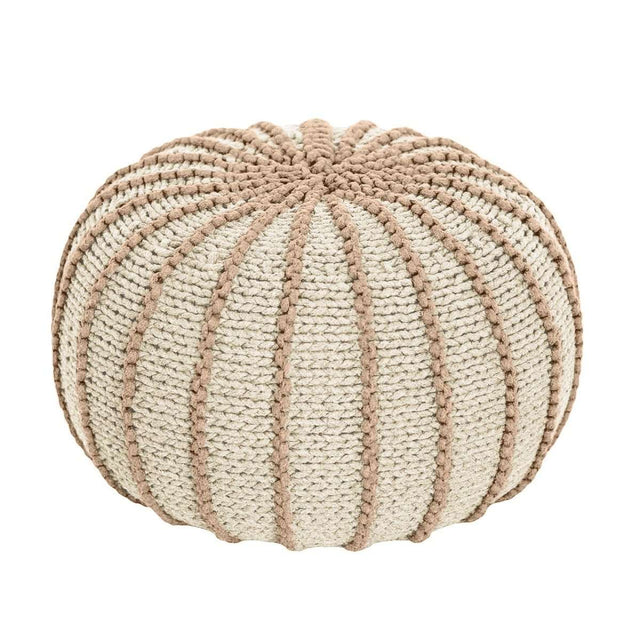 Zuri House Knitted Pouffe Ziggy - Beige