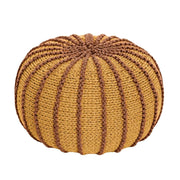 Zuri House Knitted Pouffe Ziggy - Cinnamon