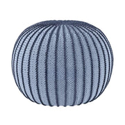 Zuri House Knitted Pouffe Ziggy - Denim Blue