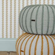 Zuri House Knitted Pouffe Ziggy - Light Olive