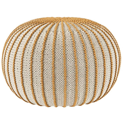 Zuri House Knitted Pouffe Ziggy - Mustard