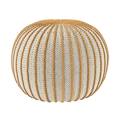 Zuri House Knitted Pouffe Ziggy - Mustard