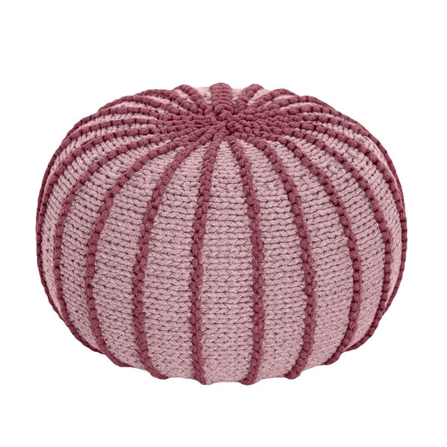 Zuri House Knitted Pouffe Ziggy - Powder Pink