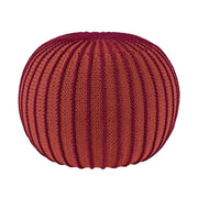Zuri House Knitted Pouffe Ziggy - Terracotta