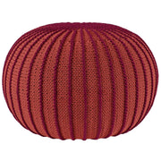 Zuri House Knitted Pouffe Ziggy - Terracotta