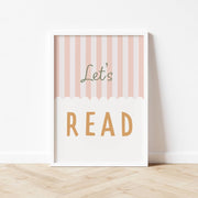 Autumns Corner Let's Read Art Print - Stripy Edition