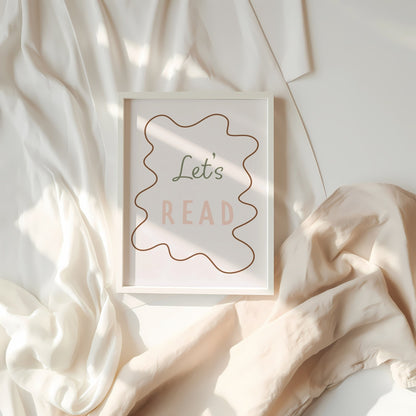 Autumns Corner Let's Read Art Print - Wavy Edition