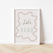 Autumns Corner Let's Read Art Print - Wavy Edition