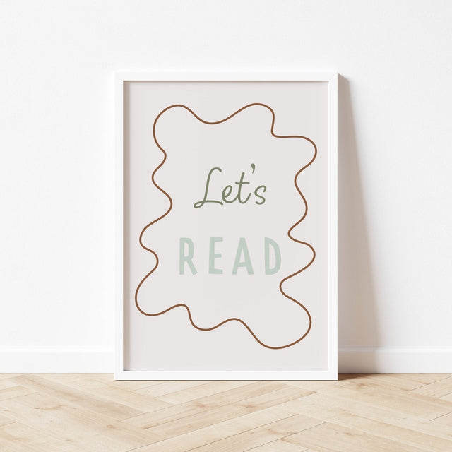 Autumns Corner Let's Read Art Print - Wavy Edition