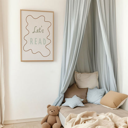 Autumns Corner Let's Read Art Print - Wavy Edition