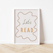 Autumns Corner Let's Read Art Print - Wavy Edition