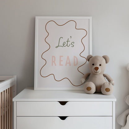Autumns Corner Let's Read Art Print - Wavy Edition