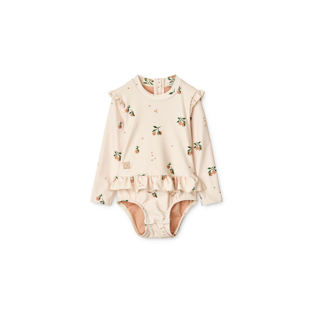 Liewood Baby Sille Printed Swimsuit - Peach / Sea Shell