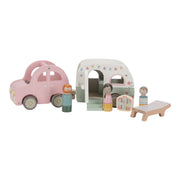 Little Dutch Wooden Toy Car & Caravan
