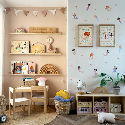 Kid of the Village Let's Be Mermaids Fine Art Print