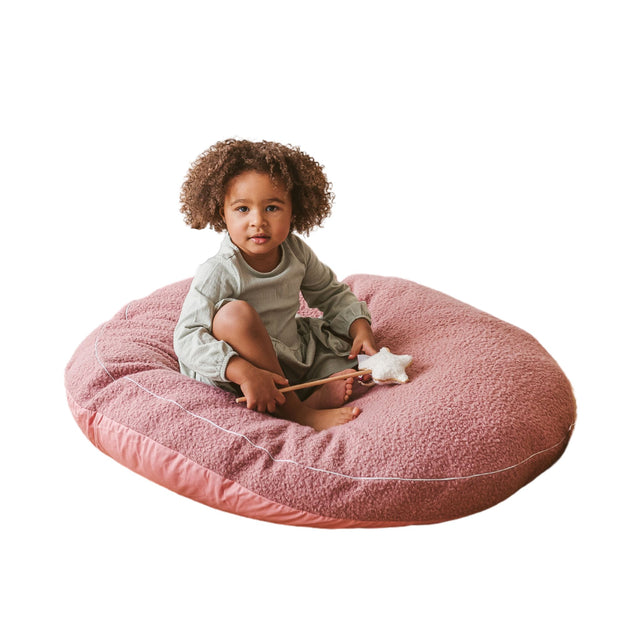 MiniCamp Boucle Floor Cushion - Rose