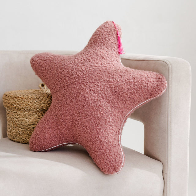 MiniCamp Boucle Starfish Cushion - Rose