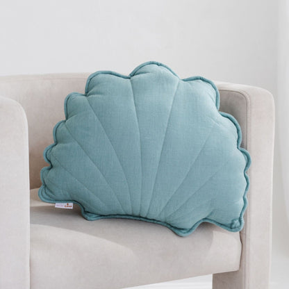 Minicamp Linen Seashell Cushion - Mint