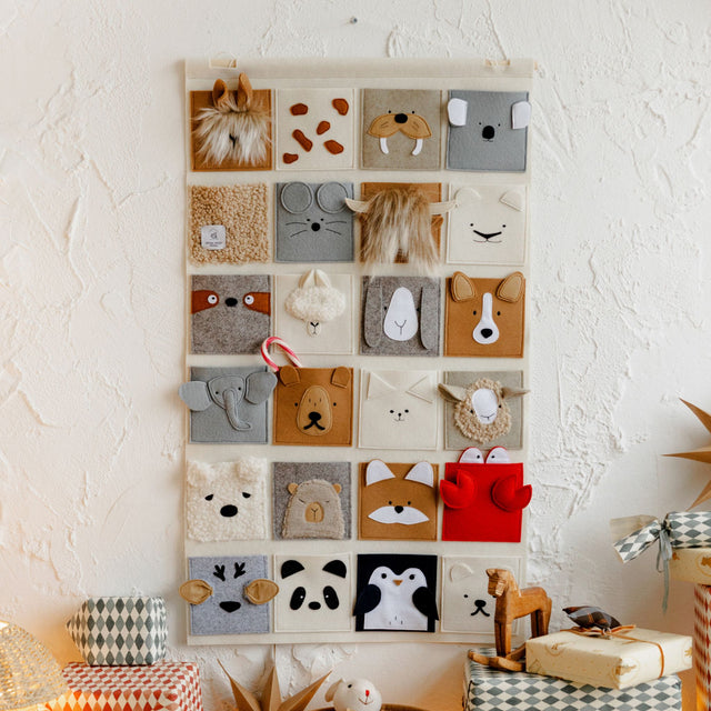 MiniCamp Felt Pocket Wall Organiser - Animals