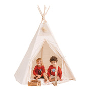 MiniCamp Kids Teepee Tent with Pom Poms - Extra Large