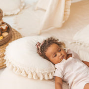 MiniCamp Tassel Throw Cushion - Ecru